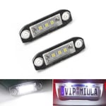 Passar Volvo VOLVO LED-nummerskyltsbelysning S40 S60 S80 XC70 XC60, två stycken