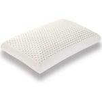 Alg 100 % Talalay latexkudde, extra mjuk latexkudde för sömn (queen size), sängkudde för rygg-, sido- och magsovare, hjälper till att lindra nackbesvär