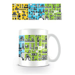 Pyramid International Super Mario (Legacy) Official Boxed Ceramic Coffee/Tea Mug, Paper, Multi-Colour, 11 x 11 x 1.3 cm