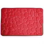 Badrumsmatta 60x95 Röd, Foam