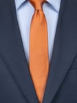 Smal rostorange slips 100% siden
