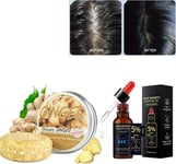 Ginger Hair Regrowth Shampoo Bar& Hair Growth Essential Oil, Ginger Plant Shampo