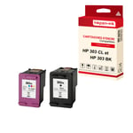 NOPAN-INK - x2 Cartouches compatibles pour HP 303 XL + 303CL XL 303XL + 303CLXL Noir + Cyan + Magenta + Jaune pour HP Tango Envy Photo 6200 Series Ph