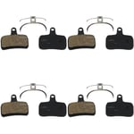 4 Pairs Discos Hope Mono Mini Disc Brake Pads + 4 Springs Made With Kevlar XC DH