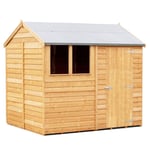 8 x 6 Overlap Reverse Apex Wooden Shed