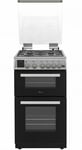 Hostess DOG50I 500mm Double Oven Gas Cooker Gas Hob Silver