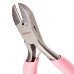 SUNNYCLUE 3 Inch Mini Side Cutting Pliers Flush Wire Cutter Pliers Precision Beading Pliers Jewelry Wire Cutting Tools for DIY Jewelry Making Hobby Projects Pink