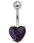 Enchanted Purple Stone - Navelpiercing i Äkta Silver