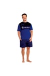 Chelsea F.C. Mens Short Pyjama Set Blue PJ T-Shirt Shorts Loungewear Nightwear