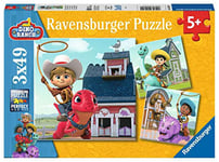 Ravensburger - Puzzle pour enfants - 3x49 pièces - Jon, Min et Miguel / Dino Ranch - Dès 5 ans - Puzzle de qualité supérieure - 3 posters inclus - Dino Ranch - 05589