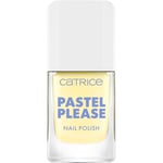 Catrice Pastel Please Vernis à ongles n° 030, jaune, durable, hautement pigmenté, scintillant, couleur intense, sans acétone, végétalien, sans particules de microplastique, sans parfum, 10,5 ml