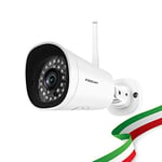 Foscam Cliquez pour Ouvrir Le Point de Vue élargi - G4P - Caméra IP Extérieure 4MP - Camera de Surveillance Wi-FI avec Vision Nocturne 20M - Full HD 2K - détection de Mouvement Blanc