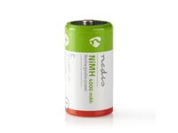 Nedis Banm40hr142b, Engångsbatteri, C, Nickel-Metallhydrid (Nimh), 1,2 V, 2 Styck, 4000 Mah