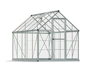 Canopia by Palram Serre de Jardin Harmony 5.7m² (Argent) Cadre en Aluminium, Panneaux en Polycarbonate, Résistant aux UV