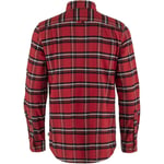 Fjällräven Herre Övik L/S Heavy Flannel Skjorte  (Rød (RED OAK-FOG/345-021) Small)