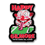 Happy Gilmore Clown Sticker, Accessories