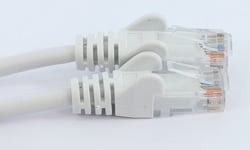 SHORT 2m WHITE Network Cable RJ45 Patch Lead Cat5 Ethernet TV To Router CAT5E
