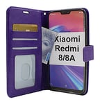 Crazy Horse Wallet Xiaomi Redmi 8/8A (Lila)