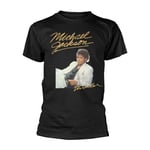 MICHAEL JACKSON - THRILLER WHITE SUIT BLACK T-Shirt XX-Large