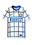 Nike Mixte enfant Inter Y Nk Brt Stad Jsy Aw T shirt, White/(Black) (Full Sponsor), M EU