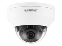 Hanwha Vision Wisenet Q Qnv-6012R - Nätverksövervakningskamera - Kupol - Färg (Dag&Natt) - 2 Mp - 1920 X 1080 - 1080P - Fast Lins - Ljud - Komposit - Lan 10/100 - Mjpeg, H.264, H.265 - Dc 12 V/Poe