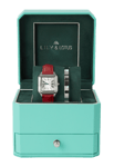 Lily & Lotus Klocka med läderarmband CM-220907 Röd