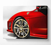 Ferrari F340 Wheel Profile Canvas Print Wall Art - Small 14 x 20 Inches