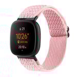 Vävd Nylonarmband Fitbit Versa 4/Sense 2 Rosa