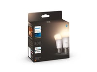 Philips Hue White E27 dobbeltpakke 800Lumen