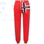 Geographical Norway Miale Men Miale Men Pantalon Jogging Style - Vetements Sport Confortable Doux - Survetement Homme Decontracte Coton - Automne Hiver Printemps Été (Rouge S)