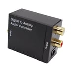 Convertisseur Audio numérique à analogique L / R, Fiber optique, Signal Coaxial à analogique, DAC Spdif stéréo Jack 3.5 mm, 2*RCA amplificateur