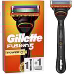 Rakapparat - GILLETTE - Fusion5 Power - 5 Anti-Friktionblad - Smörjband - Mikropulsering med Batteri