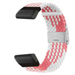 Flätat klockarmband Garmin Epix Pro (51mm) - Pinkwhite