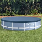 Skyddsöverdrag för rund pool Intex 28031 - Diameter 3,66m - Flik 25cm - PVC - Blå
