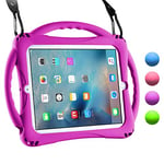 iPad 2 Case for Kids,TopEsct Shockproof Silicone Handle Stand Case for Apple iPad 2nd Generation,iPad 3rd Generation,iPad 4th Generation (Purple)