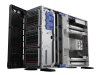 HPE ProLiant ML350 Gen10 Base - Server - tower - 4U - 2-vägs - 1 x Xeon Silver 4210R / 2.4 GHz - RAM 16 GB - SATA/SAS - hot-swap 2.5 vik/vikar - ingen HDD - Gigabit Ethernet - inget OS - skärm: ingen - BTO