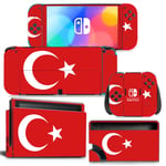 Kit De Autocollants Skin Decal Pour Switch Oled Game Console National Flag Series Theme Series, T1tn-Nsoled-0942