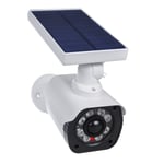 Dummy CCTV Security Camera with LED Floodlight Solar Panel Motion Sensor IP66 UK
