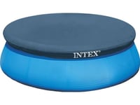 Intex 28020, Poolöverdrag, Ovanmarkspool, Rund, Blå, Pvc, Polyeten, 2,44 M