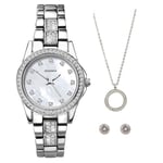 Sekonda Ladies Bracelet Watch Gift Set Pendant and Earrings 2841G RRP £49.99