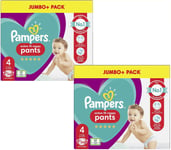 2X Pampers Baby Nappy Pants Size 4 (6-10 kg / 13-22 lbs), Active Fit, 54 Count