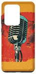 Coque pour Galaxy S20 Ultra Microphone vintage musique rétro chanteur audio