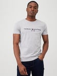 Tommy Hilfiger Core Tommy Logo T-Shirt - Grey, Grey, Size 2Xl, Men