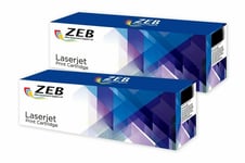 2X ZEB Toner For HP CF244A 44A LaserJet Pro M15 M15a M15w M28a M28w (Inc VAT)