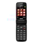 BRONDI Magnum 4 mobiltelefon - Flip - Dual SIM - 7,11 cm - 1,3 MP - 800 mAh - Svart
