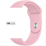 SQWK Strap For Apple Watch Band Silicone Pulseira Bracelet Watchband Apple Watch Iwatch Series 5 4 3 2 42mm or 44mm ML pink red 22