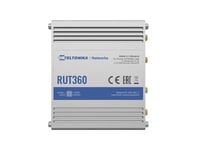 Teltonika RUT360, Matkapuhelinverkon reititin, Hopea, Alumiini, LAN, Nopeus, WLAN, 10,100 Mbit/s, IEEE 802.3, IEEE 802.3u