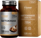 GH Nattokinase | 120 Natto Capsules - Nattokinase 2000Fu Extract per Serving fro