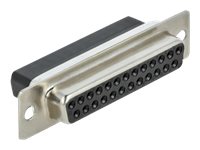 Delock Adapter Sub-D 25 Pin Female To Rj45 Female Assembly Kit - Seriell Adapter - Rj-45 (Hona) Till Db-25 (Hane) - Grå