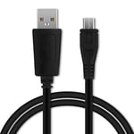 Camera USB Cable for Sony A6000, A6300, A6500, A5100, A5000, FDR-X3000, A7s II, Alpha 7r ii, Alpha 7 ii, DSC-RX100, DSC-HX400V, NEX-6, HDR-AS50, Cyber-Shot 1m Fast Charging Data Cable for Camera 1A Charger Lead PVC Black